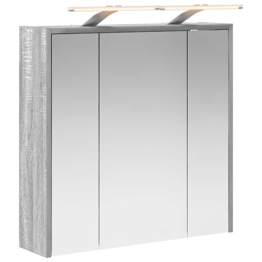 Bathroom Mirror Cabinet Grey Sonoma 63.5 x 16 x 62.5 cm Bathroom Mirror Cabinet Grey Sonoma 63.5 x 16 x 62.5 cm