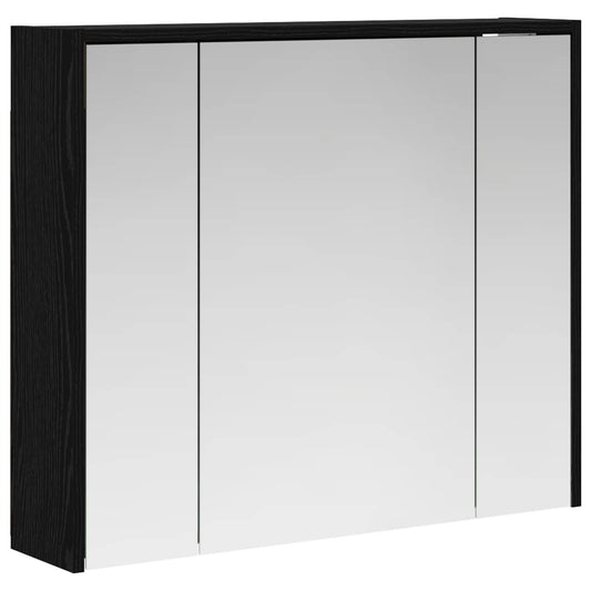 Bathroom Mirror Cabinet Black Oak 73.5 x 16 x 62.5 cm Bathroom Mirror Cabinet Black Oak 73.5 x 16 x 62.5 cm