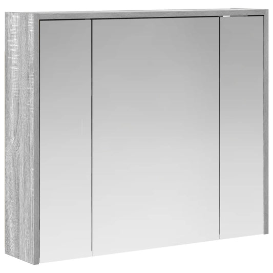 Bathroom Mirror Cabinet Grey Sonoma 73.5 x 16 x 62.5 cm Bathroom Mirror Cabinet Grey Sonoma 73.5 x 16 x 62.5 cm