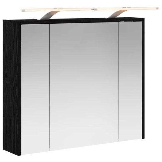 Bathroom Mirror Cabinet Black Oak 73.5 x 16 x 62.5 cm Bathroom Mirror Cabinet Black Oak 73.5 x 16 x 62.5 cm
