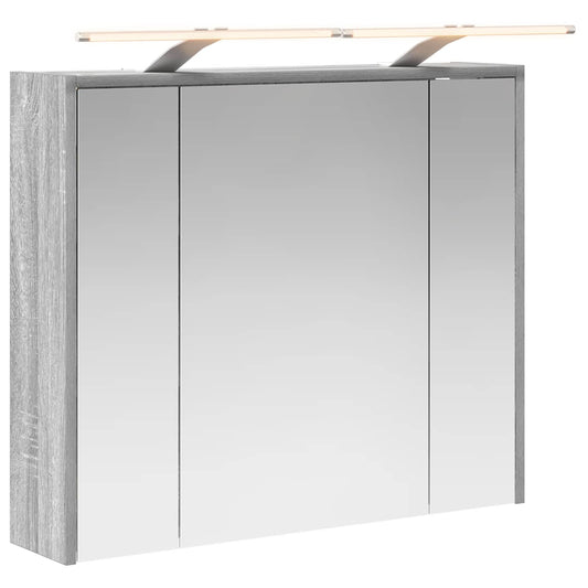 Bathroom Mirror Cabinet Grey Sonoma 73.5 x 16 x 62.5 cm Bathroom Mirror Cabinet Grey Sonoma 73.5 x 16 x 62.5 cm