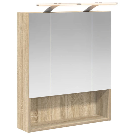 Bathroom Mirror Cabinet Sonoma Oak 60 x 14.5 x 70 cm Bathroom Mirror Cabinet Sonoma Oak 60 x 14.5 x 70 cm