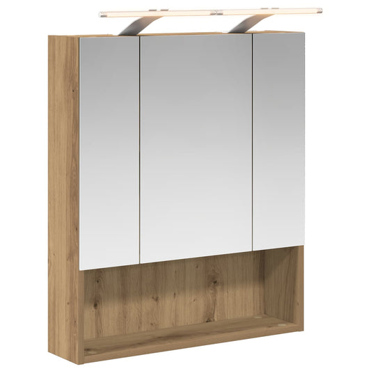 Bathroom Mirror Cabinet Artisian Oak 60 x 14.5 x 70 cm Bathroom Mirror Cabinet Artisian Oak 60 x 14.5 x 70 cm