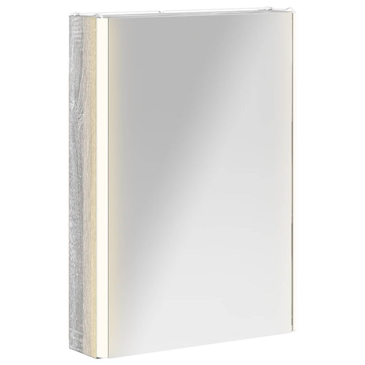 Bathroom Mirror Cabinet Grey Sonoma 43 x 11.5 x 60.5 cm Bathroom Mirror Cabinet Grey Sonoma 43 x 11.5 x 60.5 cm