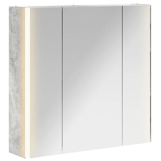 Bathroom Mirror Cabinet Concrete Grey 63.5 x 15.5 x 60.5 cm Bathroom Mirror Cabinet Concrete Grey 63.5 x 15.5 x 60.5 cm