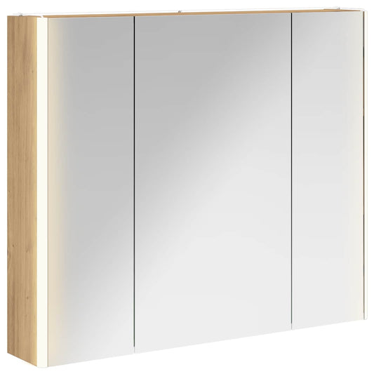 Bathroom Mirror Cabinet Artisian Oak 83.5 x 15.5 x 70 cm Bathroom Mirror Cabinet Artisian Oak 83.5 x 15.5 x 70 cm