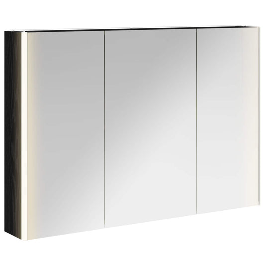 Bathroom Mirror Cabinet Black Oak 103.5 x 15.5 x 70 cm Bathroom Mirror Cabinet Black Oak 103.5 x 15.5 x 70 cm