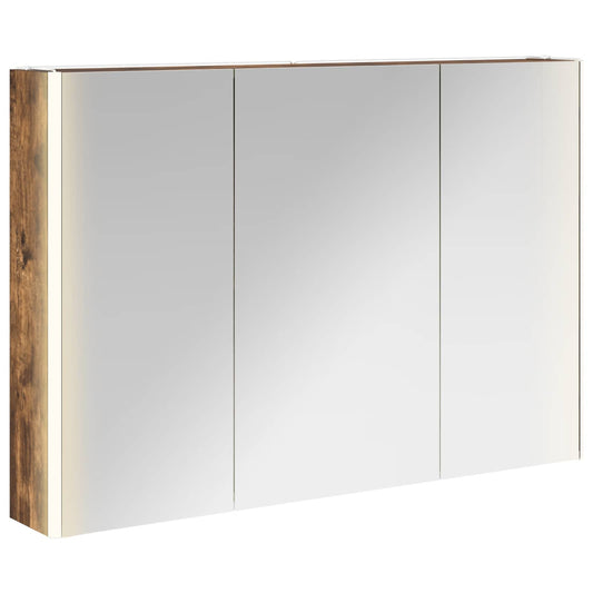 Bathroom Mirror Cabinet Smoked Oak 103.5 x 15.5 x 70 cm Bathroom Mirror Cabinet Smoked Oak 103.5 x 15.5 x 70 cm