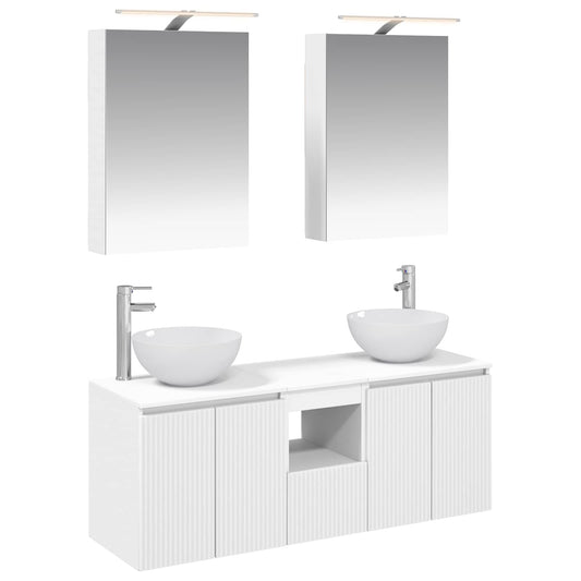 Bathroom Cabinet Set 5 pcs White 50 x 14.5 x 70 cm Bathroom Cabinet Set 5 pcs White 50 x 14.5 x 70 cm