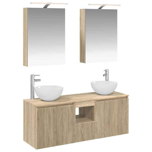 Bathroom Cabinet Set 5 pcs Sonoma Oak 50 x 14.5 x 70 cm Bathroom Cabinet Set 5 pcs Sonoma Oak 50 x 14.5 x 70 cm