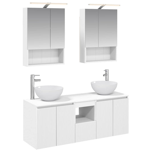 Bathroom Cabinet Set 5 pcs White 50 x 14.5 x 70 cm Bathroom Cabinet Set 5 pcs White 50 x 14.5 x 70 cm