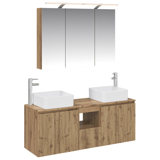 Bathroom Cabinet Set 4 pcs Artisan Oak Engineered Wood Bathroom Cabinet Set 4 pcs Artisan Oak Engineered Wood