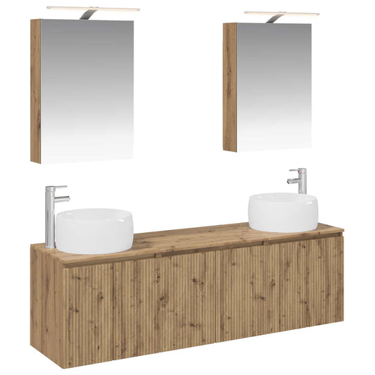 Bathroom Cabinet Set 5 pcs Artisan Oak Engineered Wood Bathroom Cabinet Set 5 pcs Artisan Oak Engineered Wood