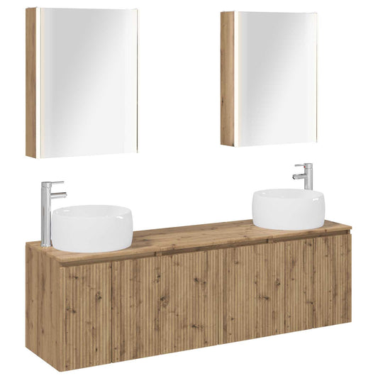 Bathroom Cabinet Set 5 pcs Artisan Oak Engineered Wood Bathroom Cabinet Set 5 pcs Artisan Oak Engineered Wood
