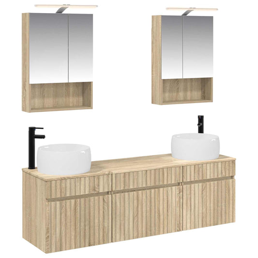 Bathroom Cabinet Set 5 pcs Sonoma Oak 50 x 14.5 x 70 cm Bathroom Cabinet Set 5 pcs Sonoma Oak 50 x 14.5 x 70 cm