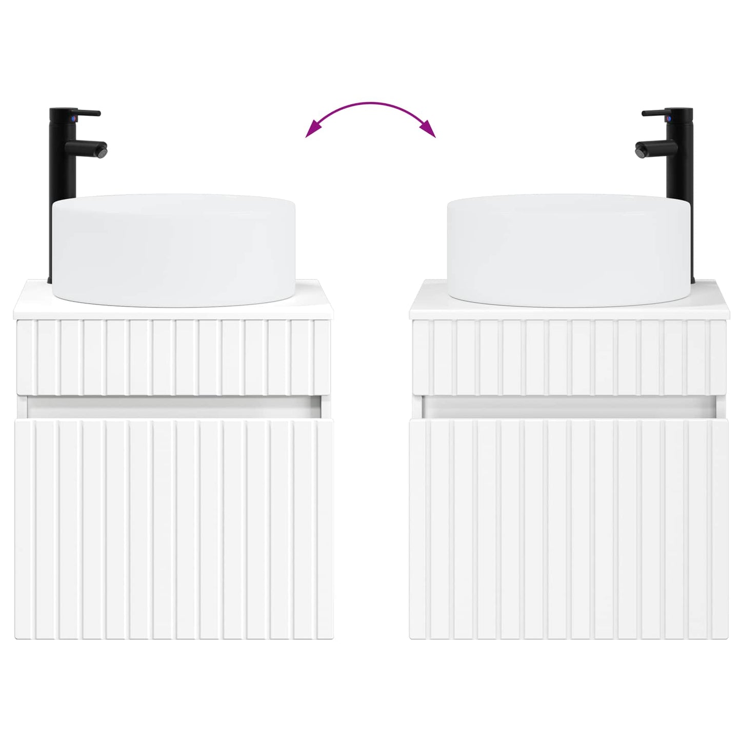 Bathroom Cabinet Set 4 pcs White 100 x 14.5 x 70 cm