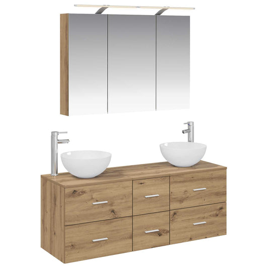 Bathroom Furniture Set 4 pcs Artisan Oak Bathroom Furniture Set 4 pcs Artisan Oak