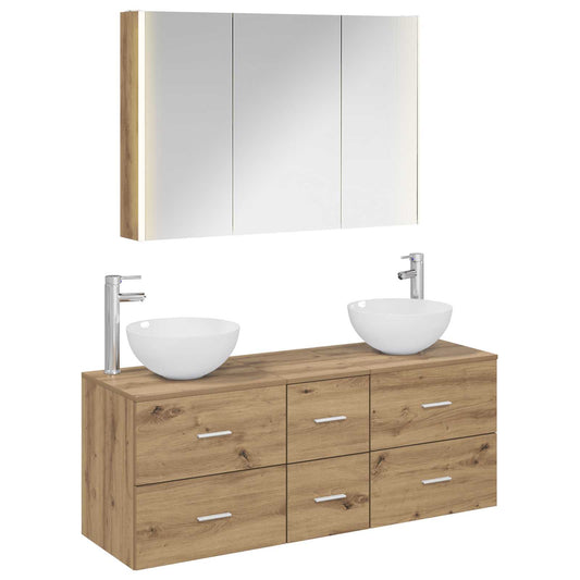 Bathroom Furniture Set 4 pcs Artisan Oak Bathroom Furniture Set 4 pcs Artisan Oak