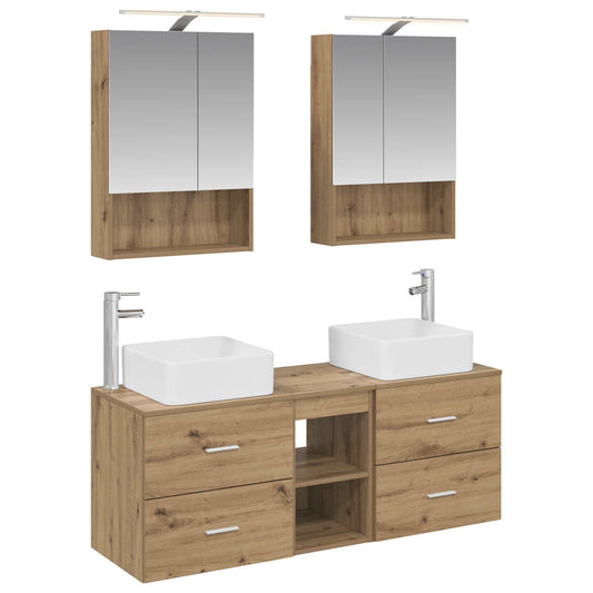 Bathroom Furniture Set 5 pcs Artisan Oak Bathroom Furniture Set 5 pcs Artisan Oak