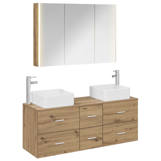 Bathroom Furniture Set 4 pcs Artisan Oak Bathroom Furniture Set 4 pcs Artisan Oak