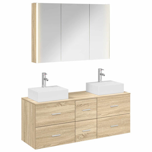 Bathroom Furniture Set 4 pcs Sonoma Oak Bathroom Furniture Set 4 pcs Sonoma Oak