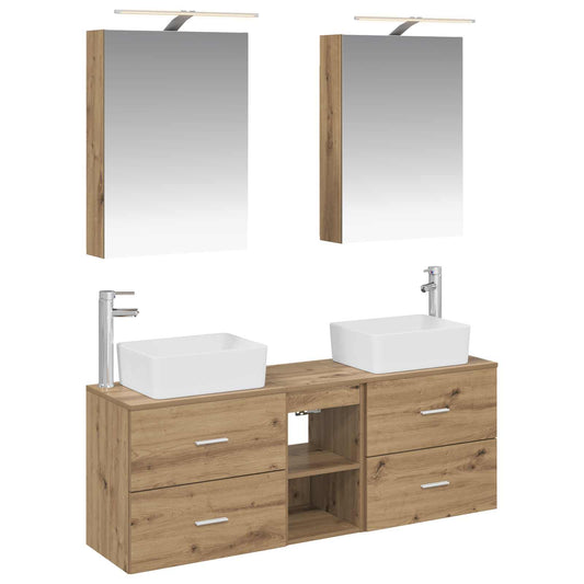 Bathroom Furniture Set 5 pcs Artisan Oak Bathroom Furniture Set 5 pcs Artisan Oak