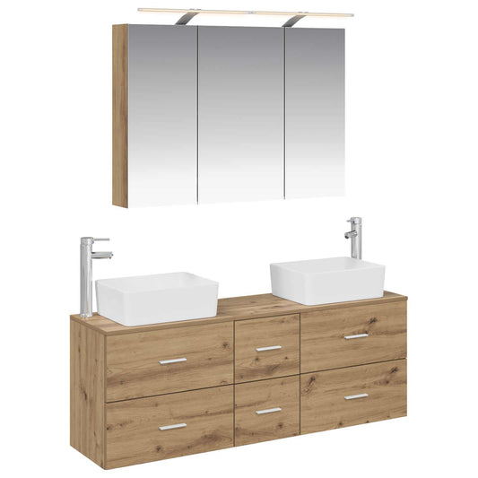 Bathroom Furniture Set 4 pcs Artisan Oak Bathroom Furniture Set 4 pcs Artisan Oak