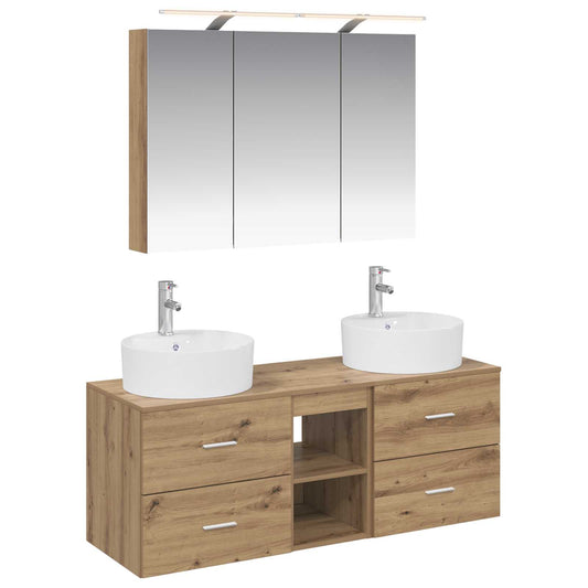 Bathroom Furniture Set 4 pcs Artisan Oak Bathroom Furniture Set 4 pcs Artisan Oak