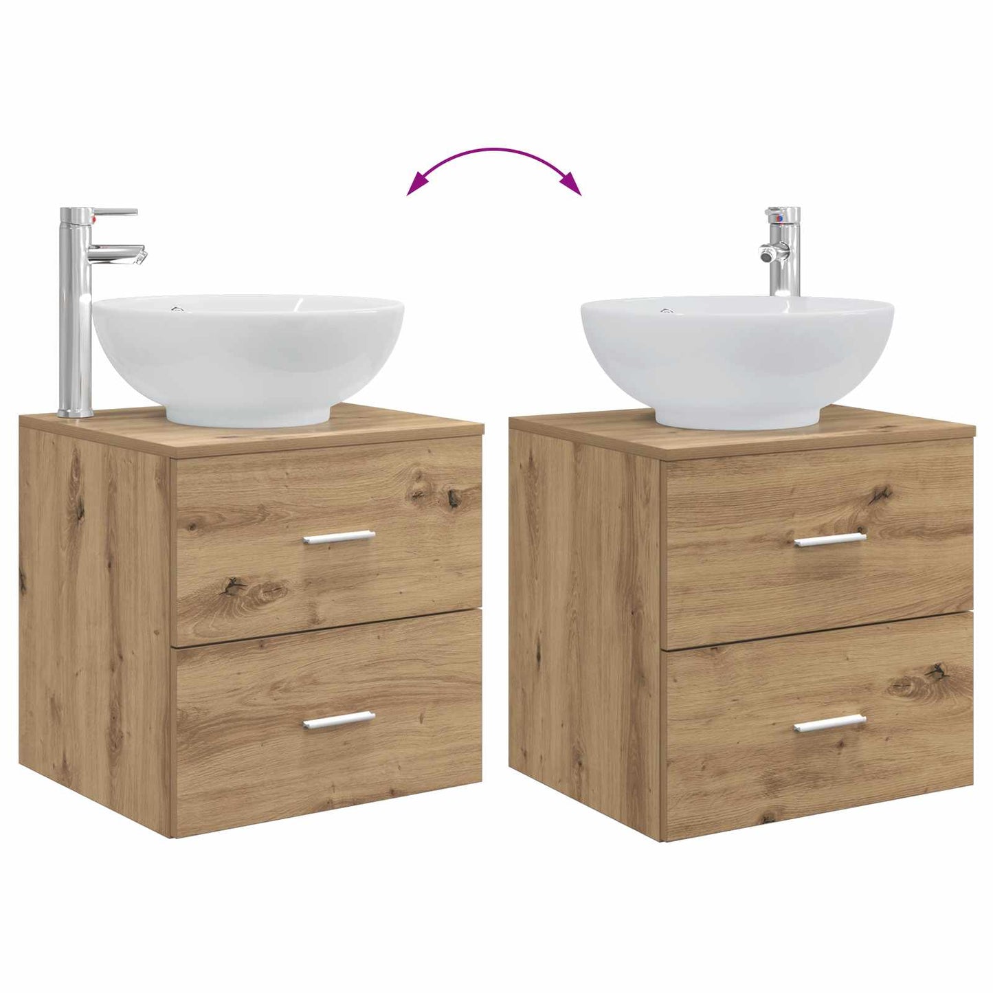 Bathroom Furniture Set 5 pcs Artisan Oak