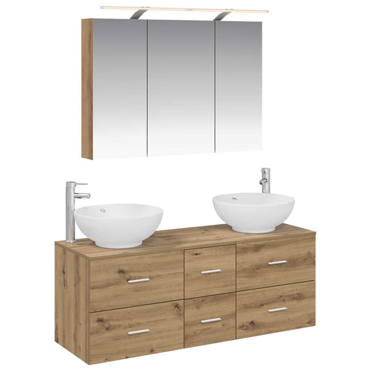 Bathroom Furniture Set 4 pcs Artisan Oak Bathroom Furniture Set 4 pcs Artisan Oak