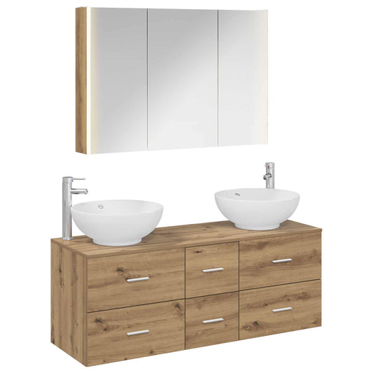 Bathroom Furniture Set 4 pcs Artisan Oak Bathroom Furniture Set 4 pcs Artisan Oak