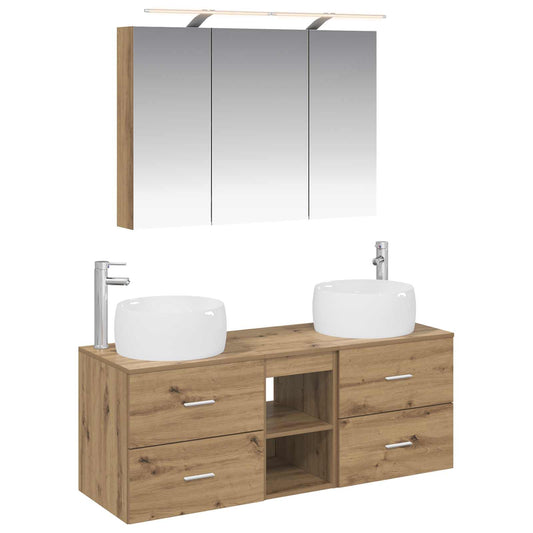 Bathroom Furniture Set 4 pcs Artisan Oak Bathroom Furniture Set 4 pcs Artisan Oak