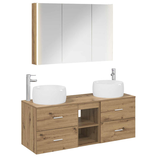 Bathroom Furniture Set 4 pcs Artisan Oak Bathroom Furniture Set 4 pcs Artisan Oak