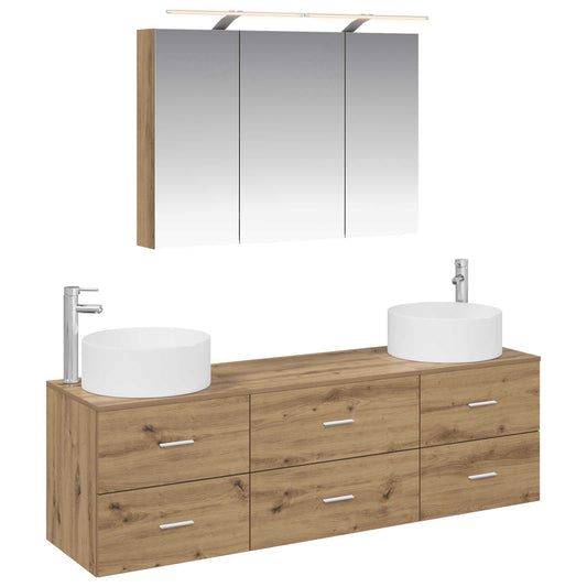 Bathroom Furniture Set 4 pcs Artisan Oak Bathroom Furniture Set 4 pcs Artisan Oak