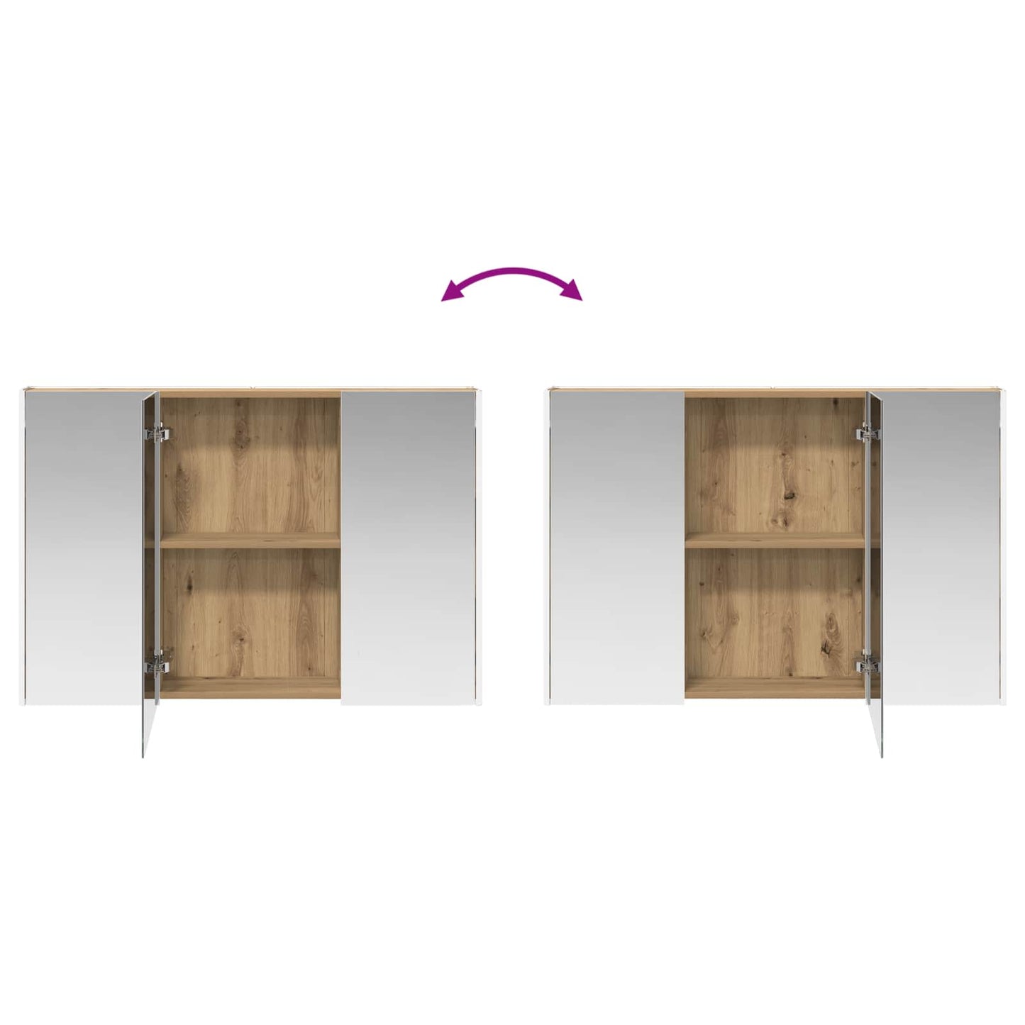 Bathroom Furniture Set 4 pcs Artisan Oak
