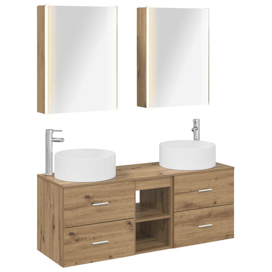 Bathroom Furniture Set 5 pcs Artisan Oak Bathroom Furniture Set 5 pcs Artisan Oak