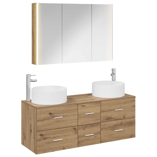 Bathroom Furniture Set 4 pcs Artisan Oak Bathroom Furniture Set 4 pcs Artisan Oak
