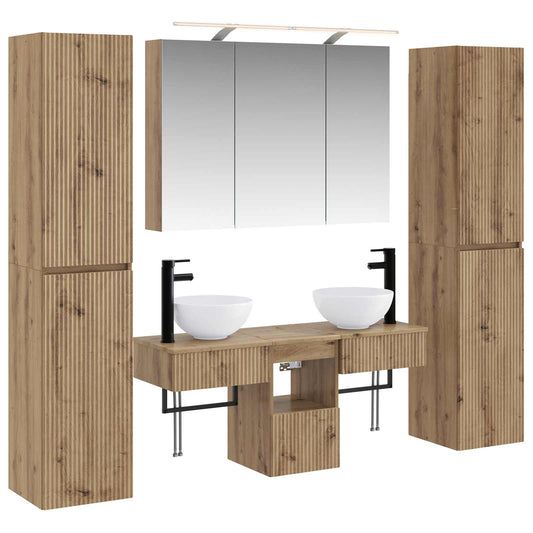Bathroom Furniture Set 6 pcs Artisan Oak Bathroom Furniture Set 6 pcs Artisan Oak