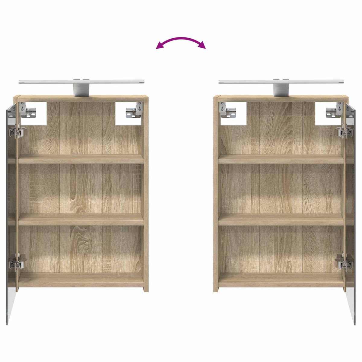 Bathroom Cabinet Set 4 pcs Sonoma Oak Engineered Wood