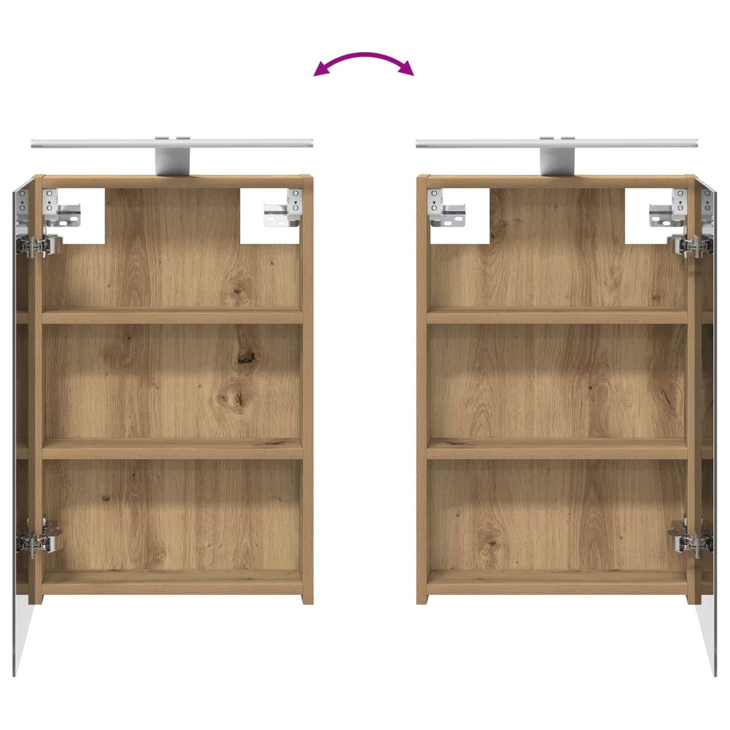 Bathroom Furniture Set 4 pcs Artisan Oak