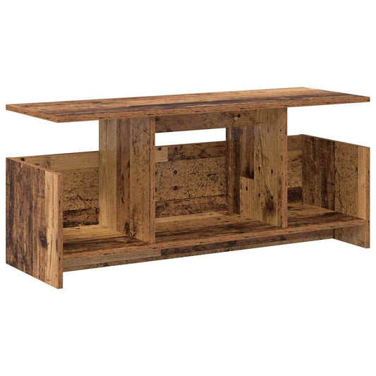 TV Stand Old Wood 102 x 35 x 45 cm Engineered Wood TV Stand Old Wood 102 x 35 x 45 cm Engineered Wood