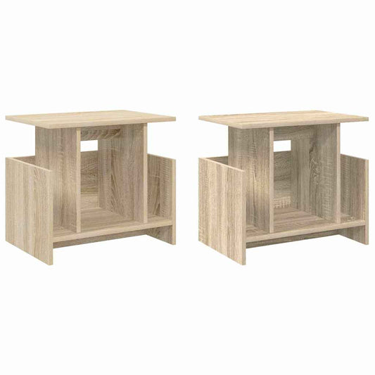 TV Stand 2 pcs Sonoma Oak 50 x 35 x 45 cm Engineered Wood TV Stand 2 pcs Sonoma Oak 50 x 35 x 45 cm Engineered Wood