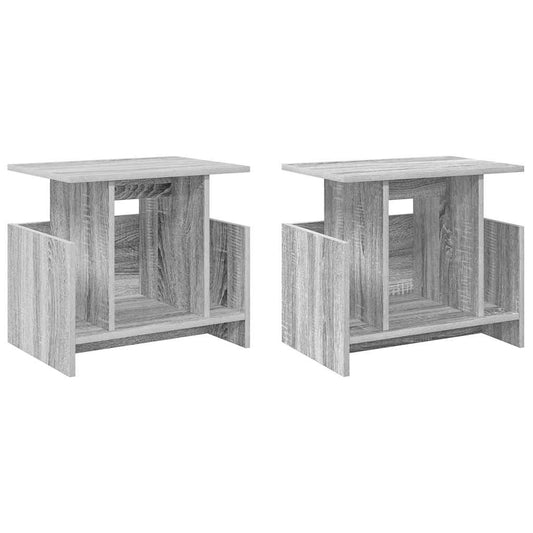 TV Stand 2 pcs Grey Sonoma 50 x 35 x 45 cm Engineered Wood TV Stand 2 pcs Grey Sonoma 50 x 35 x 45 cm Engineered Wood