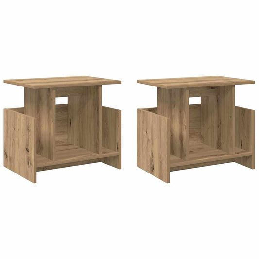 TV Stand 2 pcs Artisan Oak 50 x 35 x 45 cm Engineered Wood TV Stand 2 pcs Artisan Oak 50 x 35 x 45 cm Engineered Wood