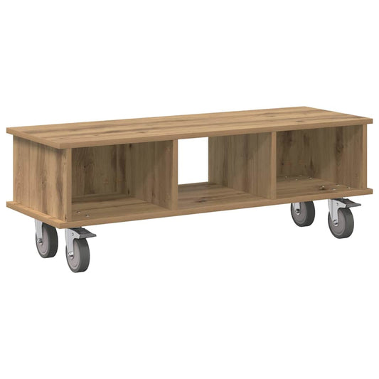 TV Stand Artisan Oak 100 x 35 x 35 cm Engineered Wood TV Stand Artisan Oak 100 x 35 x 35 cm Engineered Wood