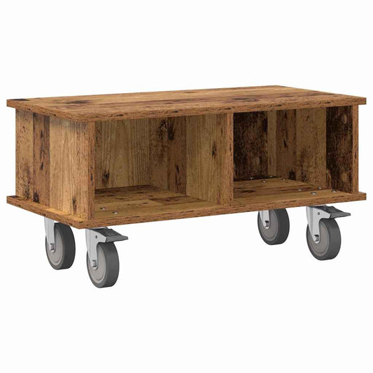 TV Stand Old Wood 68.5 x 35 x 35 cm Engineered Wood TV Stand Old Wood 68.5 x 35 x 35 cm Engineered Wood