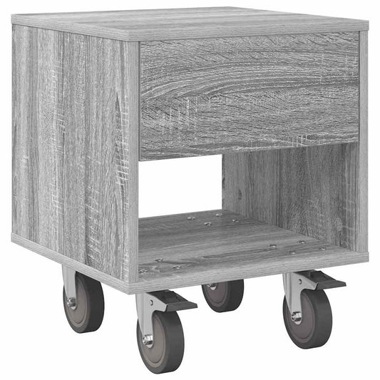 Bedside Table Grey Sonoma 40.5 x 40 x 48 cm Engineered Wood Bedside Table Grey Sonoma 40.5 x 40 x 48 cm Engineered Wood