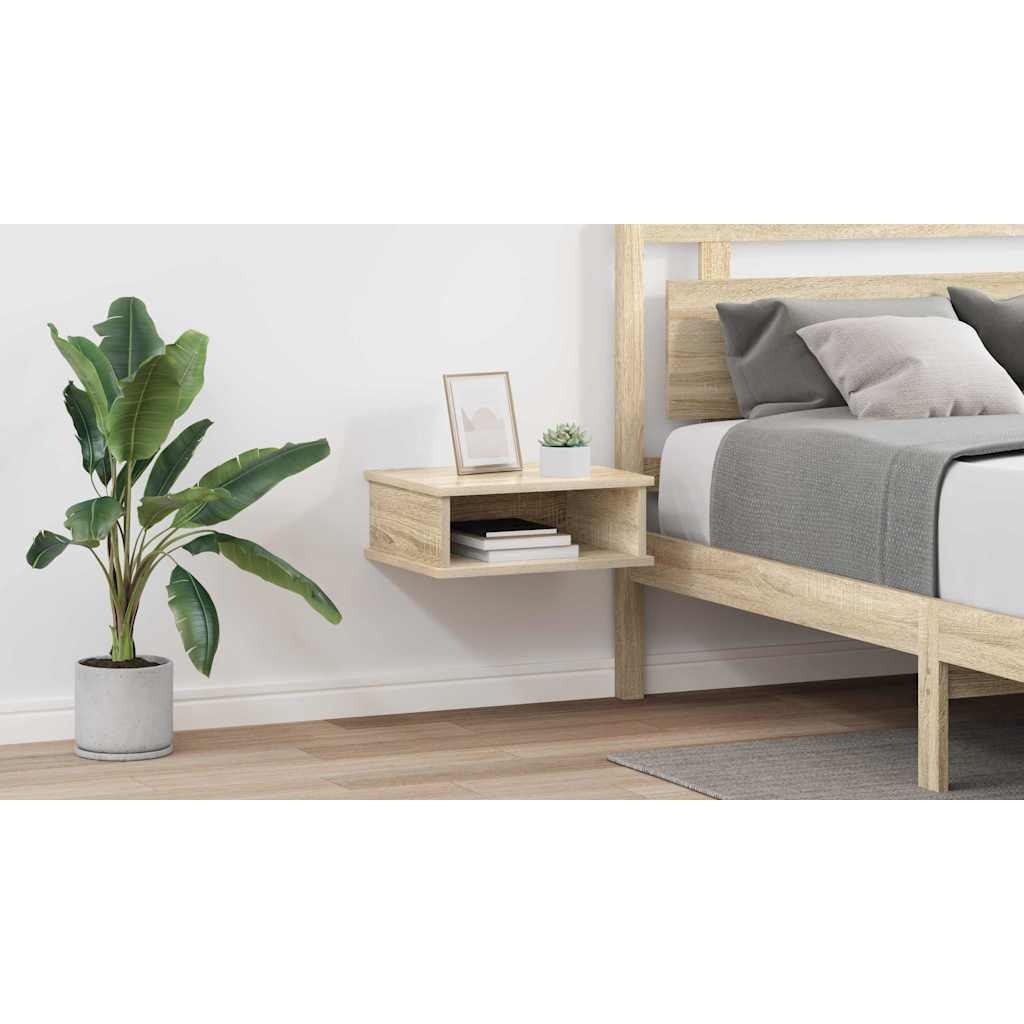 Bedside Table 2 pcs Sonoma Oak 40 x 31 x 15 cm Engineered Wood