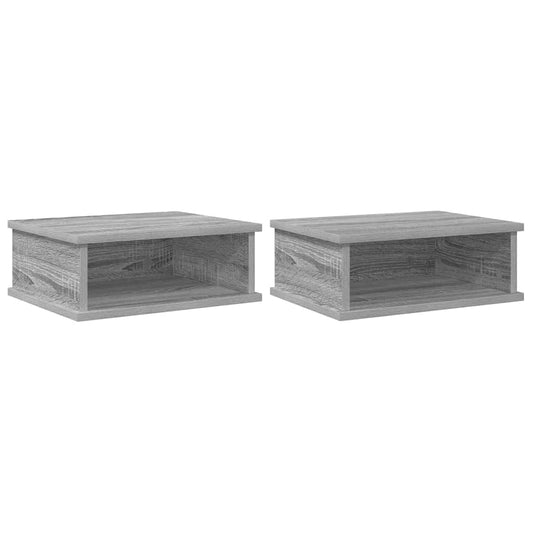 Bedside Table 2 pcs Grey Sonoma 40 x 31 x 15 cm Engineered Wood Bedside Table 2 pcs Grey Sonoma 40 x 31 x 15 cm Engineered Wood