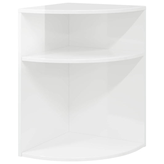End Table High Gloss White 39.7 x 39.7 x 60 cm Engineered Wood End Table High Gloss White 39.7 x 39.7 x 60 cm Engineered Wood